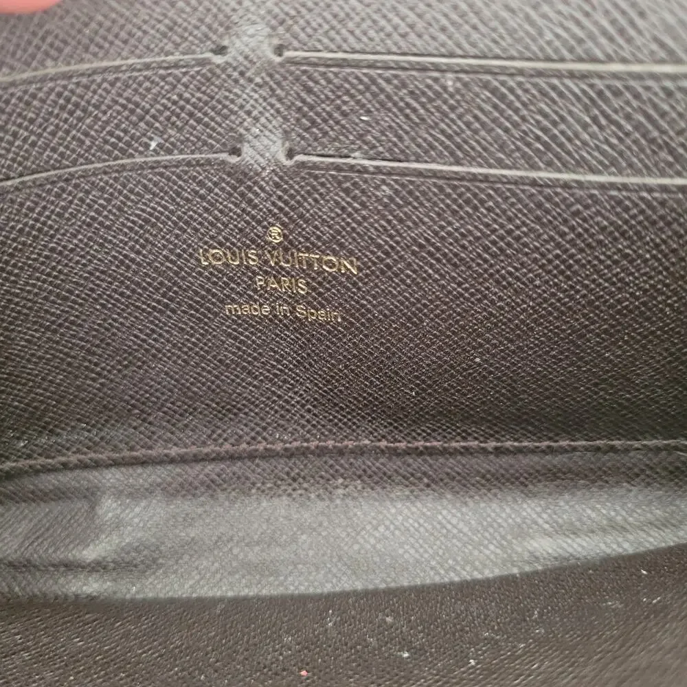 Vintage Louis Vuitton Monogram Canvas Zippy Wallet Brown Gold Made in Spain - Picture 5 of 11